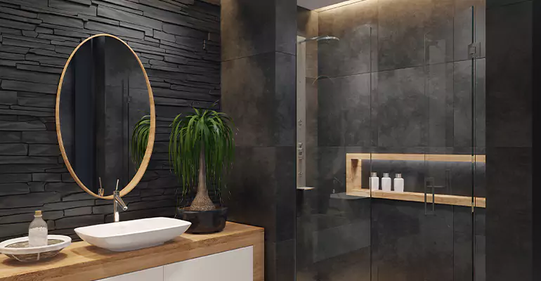 Bathroom Floor Tile Remodel in Clare